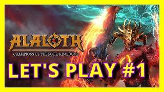 Alaloth Champions of The Four Kingdoms. Lets Play #1. Character Creation.