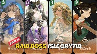 Reverse 1999 CN - MARCUS  ISOLDE  VILA  ANANLEE  SSS Raid Boss ISLE CRYTID V2.0