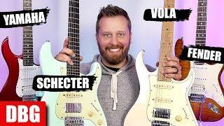 The Ultimate HSS STRAT Comparison - Fender Yamaha Schecter and Vola