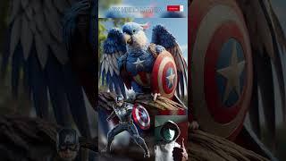 Superhero but Cockatoo Bird ️ DC & Marvel characters #avengers #shorts