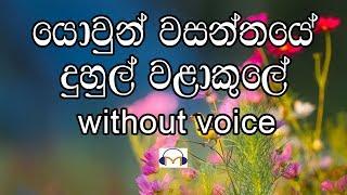 Yowun Wasanthaye Karaoke without voice යොවුන් වසන්තයේ