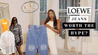 SUMMER LUXURY HIGH-STREET HAUL loewe logo jeans cos sundarbay cou coo Karen millen & more