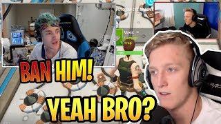 Tfue Reacts to Ninja Reacting to Tfue BANNED for Exploits - Fortnite Best and Funny Moments