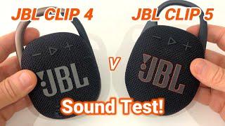 JBL CLIP 5 Vs JBL CLIP 4 Bluetooth Speaker Sound Test Comparison