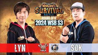 WC3 Lyn vs Sok ️ Warcraft Survival Battle 2024 ️ WarCraft 3 Reforged