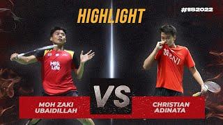 Highlight Match - MOH ZAKI UBAIDILLAH INA vs CHRISTIAN ADINATA INA  R16