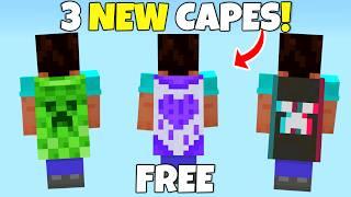 3 NEW MINECRAFT CAPES How to redeem for Bedrock & JAVA Minecraft 15 Year Anniversary Capes