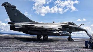 French Rafale-M Launch & Land Aboard U.S. Aircraft Carrier