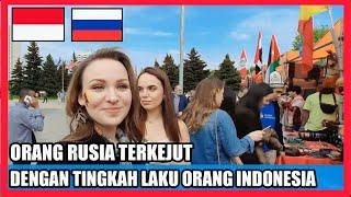 Orang Rusia Kaget Dengan Tingkah Laku Orang Indonesia.Tingkah Laku Orang Indonesia Buat Heran Saja
