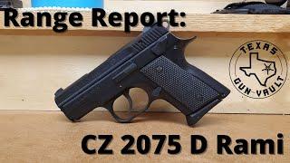 Range Report CZ 2075 D Rami Subcompact version of the CZ 75