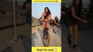 Girls riding Cycle VS Boys riding Cycle  Pagal Junior  #viral #shorts