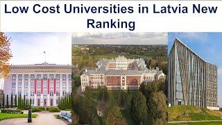 Low Cost Universities in Latvia New Ranking