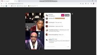 Teddy Riley Vs Babyface Live IG battle Part 1