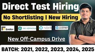 New Hiring Announced  Off Campus Drive 2021 2022 2023 2024 2025 BATCH  New Off Campus Jobs