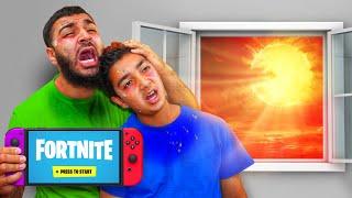 We Survived A HEATWAVE and Played Fortnite ️