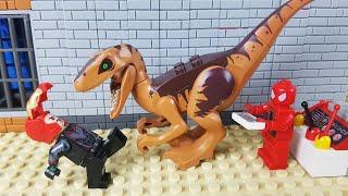 Lego JURASSIC WORLD ARCADE GAME in Lego Superhero Avengers