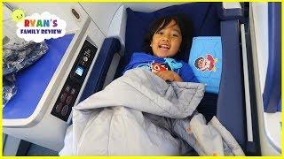 Ryans first Business Class Airplane Ride  To Japan + Japan Hotel Tour