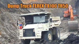 Big Dump Truck TEREX TR100 TR50 Loading Coal Mining