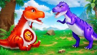 Pregnant T-Rex Saved from Evil Allosaurus by Hero Dinos Jurassic Adventures 2024