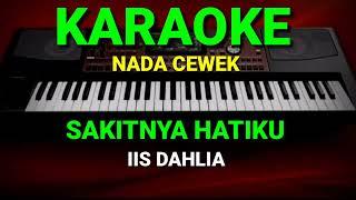 SAKITNYA HATIKU - IIS DAHLIA  KARAOKE DANGDUT NADA CEWEK 