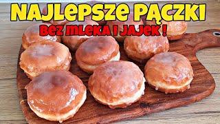 Najlepsze Puszyste Pączki z Lukrem bez jajek i mlekawegańskie bardzo łatwy przepis