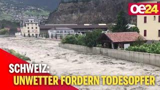 Unwetter in der Schweiz fordern Todesopfer