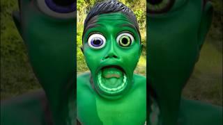 Hulk scary transformation with funny friend fart #shorts