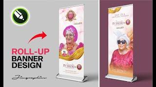 How to Design a Rollup Banner  CorelDraw Tutorial  2023