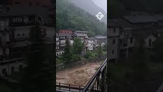 Torrential floods hit Italian commune of Noasca