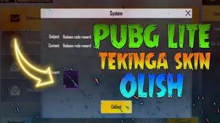 PUBG LITE TEKINGA SKINLAR OLISH  TEKINGA BC OLISH