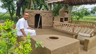 Village Food Secrets New Kitchen  Building A Mud House  Clay Kitchen  Mud Kitchen  Mubashir