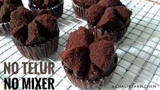 BOLU KUKUS MEKAR COKLAT LEMBUT TANPA TELUR TANPA MIXER