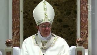 Cardinal Tagles speech to Pope Francis