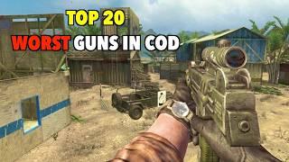 TOP 20 WORST Weapons in COD History