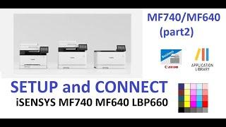 iSENSYS imageCLASS MF641Cw MF643Cdw MF742Cdw MF744Cdw part2 -  Setup and Connect your mobile