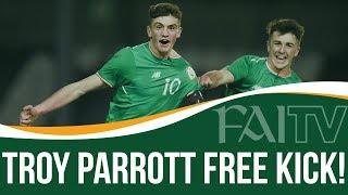 Troy Parrott Free Kick  Ireland U17 1-1 Turkey U17