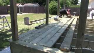 How To Build A Deck  #3 Decking PostsBorderDecking