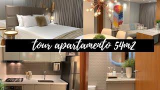 Tour por um apartamento de 54m2  apartamento pequeno decorado