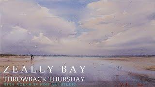 WATERCOLOR PAINTING SEASCAPE Zeally Bay Throwback Thursday