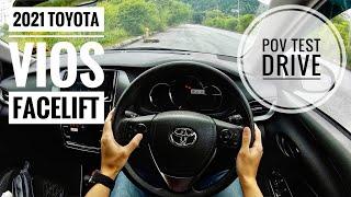 Car ASMR  2021 Toyota Vios 1.5E AT POV Test Drive And Review