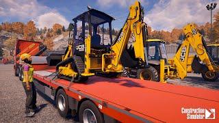 Excavating & planting with JCB 1CXT mini tracked backhoe  Construction Simulator