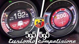 Abarth 595 Competizione vs Turismo 0-200 kmh Acceleration