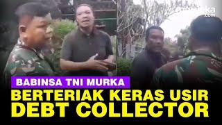 Murka Babinsa TNI Berteriak Keras Usir Debt Collector Resahkan Warga di Depok