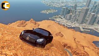 GTA 4 Cliff Drops Crashes with Real Cars mods #44  Odycrash