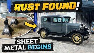 I FOUND RUST Custom Firewall Rust Repair Rear Tunnel & MORE 1930 FORD MODEL A