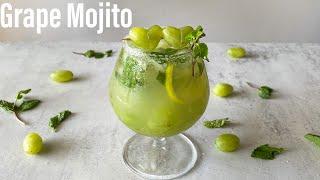 GRAPE MOJITO  Grapes Virgin mojito  green grapes cooler  grapes drink  summer drink  Best Bites