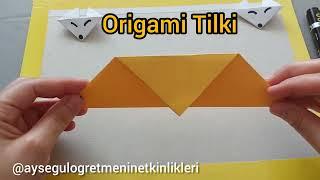 Origami Tilki-Easy Fox Origami