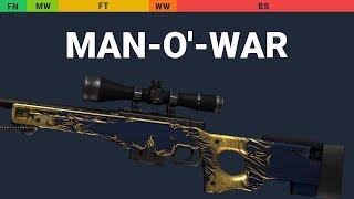 AWP Man-o-war - Skin Float And Wear Preview