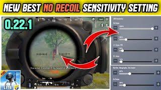 0.22.1 NEW BEST SENSITIVITY SETTING IN PUBG MOBILE LITE  NON GYRO + GYROSCOPE BEST SETTING FOR PRO