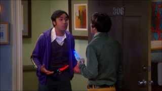 Rajs Lightsaber present to Howie = alot of hip thrusting TBBT 7x07 The Proton Displacement